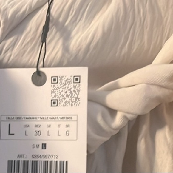 NWT ZARA ASYMMETRIC MIDI DRESS SIZE LARGE. SO CUTE! - Picture 8 of 8